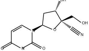 Uridine, 4'-cyano-2'-deoxy- (9CI) Structural