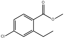 Benzoic acid, 4-chloro-2-ethyl-, methyl ester Structural