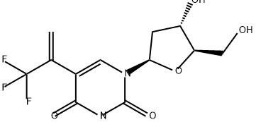 Uridine, 2'-deoxy-5-[1-(trifluoromethyl)ethenyl]- (9CI) Structural