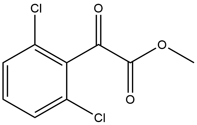 Benzeneacetic acid, 2,6-dichloro-α-oxo-, methyl ester Structural