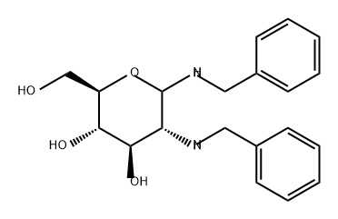 D-Glucopyranosylamine, 2-deoxy-N-(phenylmethyl)-2-[(phenylmethyl)amino]- Structural