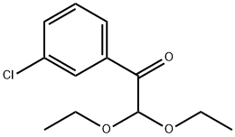 Ethanone, 1-(3-chlorophenyl)-2,2-diethoxy- Structural