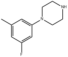 Piperazine, 1-(3-fluoro-5-methylphenyl)- Structural