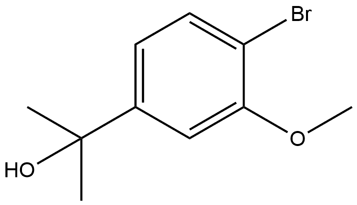 Benzenemethanol, 4-bromo-3-methoxy-α,α-dimethyl- Structural