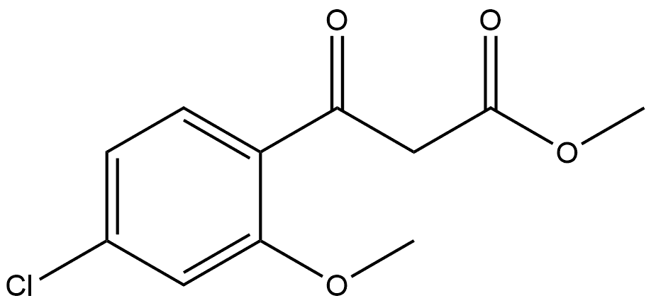 Benzenepropanoic acid, 4-chloro-2-methoxy-β-oxo-, methyl ester Structural