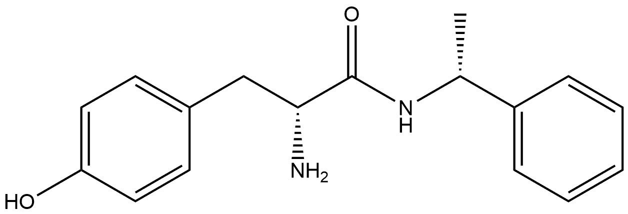 rel-(αR)-α-Amino-4-hydroxy-N-[(1R)-1-phenylethyl]benzenepropanamide Structural