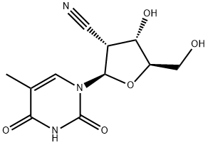 Uridine, 2'-cyano-2'-deoxy-5-methyl- (9CI) Structural