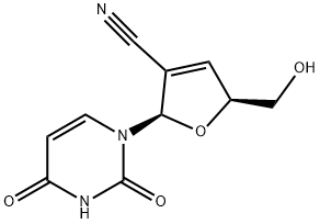 Uridine, 2'-cyano-2',3'-didehydro-2',3'-dideoxy- (9CI) Structural