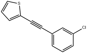 Thiophene, 2-[2-(3-chlorophenyl)ethynyl]- Structural