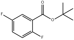 Benzoic acid, 2,5-difluoro-, 1,1-dimethylethyl ester Structural