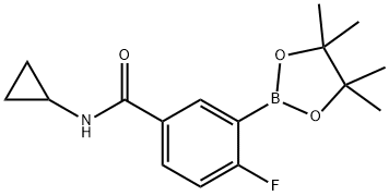 N-Cyclopropyl-4-fluoro-3-(4,4,5,5-tetramethyl-[1,3,2]dioxaborolan-2-yl)-benzamide