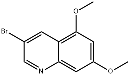 Quinoline, 3-bromo-5,7-dimethoxy- Structural