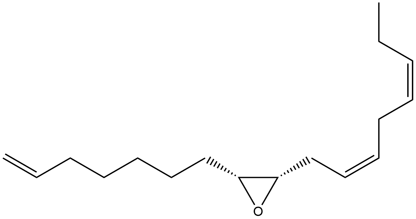 Oxirane, 2-(6-hepten-1-yl)-3-(2Z,5Z)-2,5-octadien-1-yl-, (2R,3S)-rel-(-)- Structural