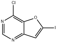 Furo[3,2-d]pyrimidine, 4-chloro-6-iodo- Structural