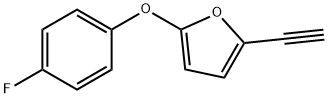 Furan, 2-ethynyl-5-(4-fluorophenoxy)- Structural
