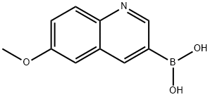 Boronic acid, B-(6-methoxy-3-quinolinyl)- Structural