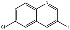 Quinoline, 6-chloro-3-iodo- Structural