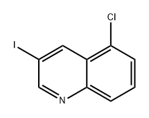 Quinoline, 5-chloro-3-iodo- Structural