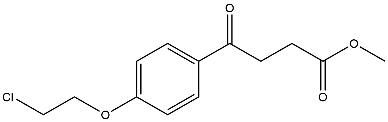 Benzenebutanoic acid, 4-(2-chloroethoxy)-γ-oxo-, methyl ester Structural