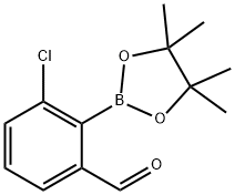 Benzaldehyde, 3-chloro-2-(4,4,5,5-tetramethyl-1,3,2-dioxaborolan-2-yl)- Structural