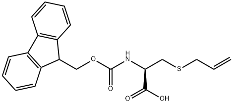 L-Cysteine, N-[(9H-fluoren-9-ylmethoxy)carbonyl]-S-2-propen-1-yl- Structural
