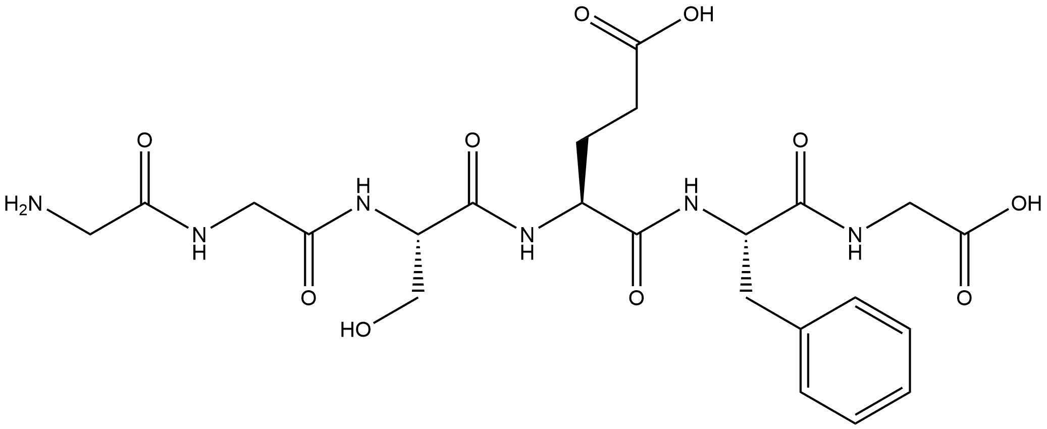 Glycine, glycylglycyl-L-seryl-L-α-glutamyl-L-phenylalanyl- Structural