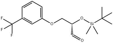 Propanal, 2-[[(1,1-dimethylethyl)dimethylsilyl]oxy]-3-[3-(trifluoromethyl)phenoxy]-, (2S)- Structural