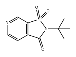 Isothiazolo[5,4-c]pyridin-3(2H)-one, 2-(1,1-dimethylethyl)-, 1,1-dioxide Structural