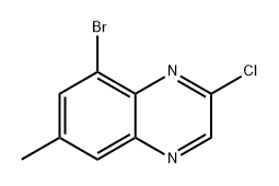 Quinoxaline, 8-bromo-2-chloro-6-methyl- Structural