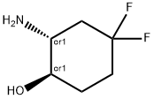 rel-(1R,2R)-2-Amino-4,4-difluorocyclohexan-1-ol Structural