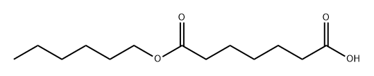 Heptanedioic acid, 1-hexyl ester Structural