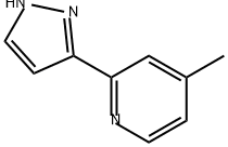 Pyridine, 4-methyl-2-(1H-pyrazol-3-yl)- Structural