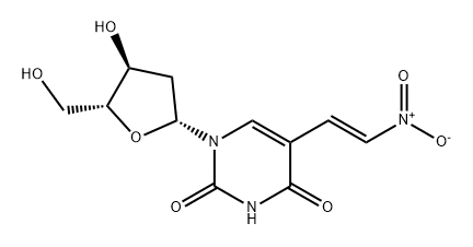 Uridine, 2'-deoxy-5-(2-nitroethenyl)-, (E)- (9CI) Structural