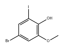 Phenol, 4-bromo-2-iodo-6-methoxy- Structural