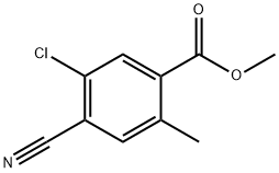 Benzoic acid, 5-chloro-4-cyano-2-methyl-, methyl ester Structural