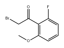 Ethanone, 2-bromo-1-(2-fluoro-6-methoxyphenyl)- Structural