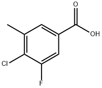 Benzoic acid, 4-chloro-3-fluoro-5-methyl- Structural