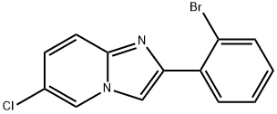 Imidazo[1,2-a]pyridine, 2-(2-bromophenyl)-6-chloro- Structural