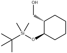 rac-[(1R,2S)-2-[(tert-butyldimethylsilyl)oxy]cyclohexyl]methanol, trans Structural