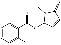 Benzoic acid, 2-iodo-, 2,5-dihydro-1-methyl-5-oxo-1H-pyrrol-2-yl ester Structural