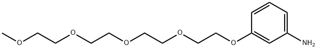 Benzenamine, 3-(3,6,9,12-tetraoxatridec-1-yloxy)- Structural