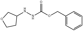 Hydrazinecarboxylic acid, 2-(tetrahydro-3-furanyl)-, phenylmethyl ester Structural
