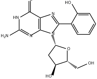 Guanosine, 2'-deoxy-8-(2-hydroxyphenyl)- Structural
