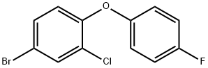 Benzene, 4-bromo-2-chloro-1-(4-fluorophenoxy)- Structural