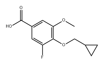 Benzoic acid, 4-(cyclopropylmethoxy)-3-fluoro-5-methoxy- Structural