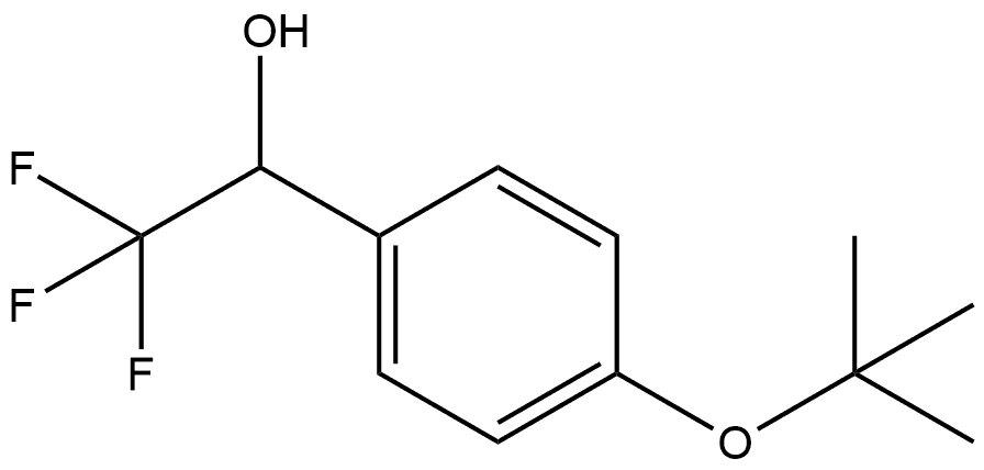 Benzenemethanol, 4-(1,1-dimethylethoxy)-α-(trifluoromethyl)- Structural