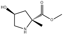 D-Proline, 4-hydroxy-2-methyl-, methyl ester, (4S)- Structural
