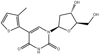 Uridine, 2'-deoxy-5-(3-methyl-2-thienyl)- (9CI) Structural