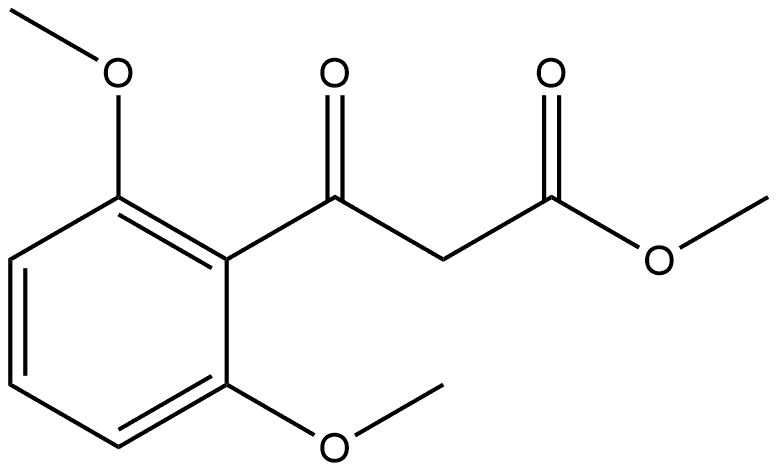 Benzenepropanoic acid, 2,6-dimethoxy-β-oxo-, methyl ester Structural