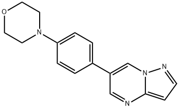 Pyrazolo[1,5-a]pyrimidine, 6-[4-(4-morpholinyl)phenyl]- Structural